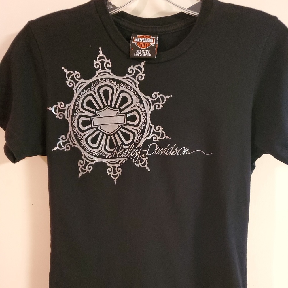 Harley Davidson youth girls tee size L.